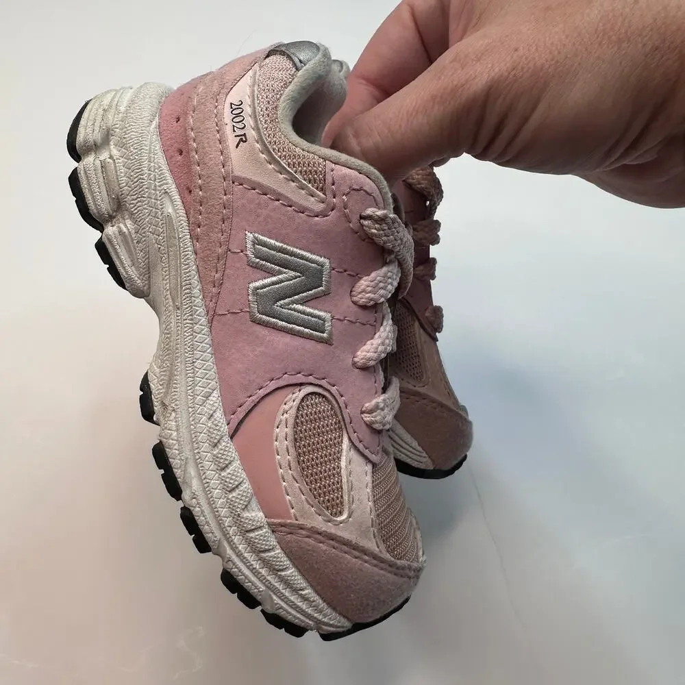 New Balance 2002R Pink Sand Suede Sneakers
